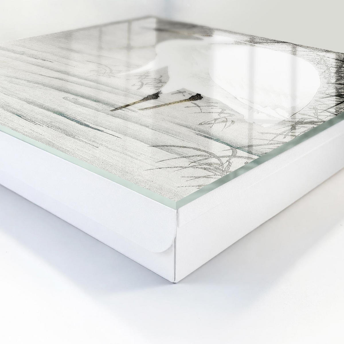 SCHLÜSSELBOX Weiß 30x30 cm – Türöffnung nach rechts - Reiher - Weiß, Metall (30/30/5cm) - TULUP