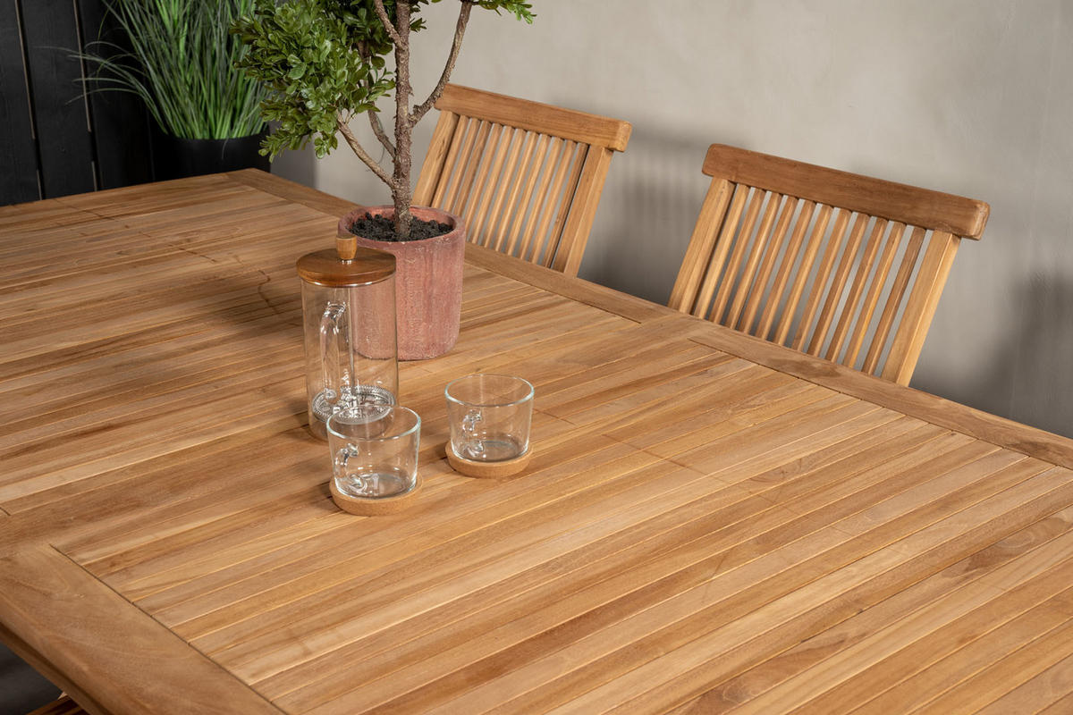 GARTENTISCH Holz - Braun, Holzwerkstoff (220/100/76cm) - ebuy24
