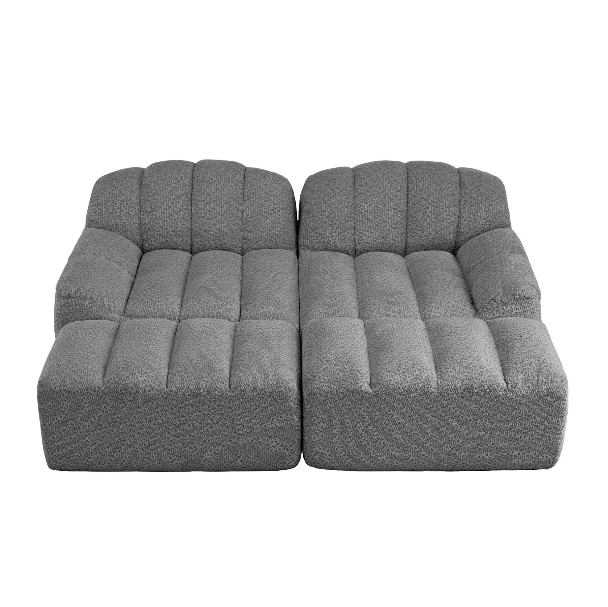 Flora Grace Sofa Grau 165x79x210 cm