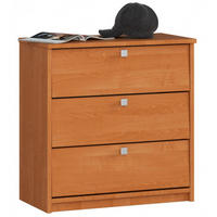 SCHUHSCHRANK Erlefarben 60x31x62 cm - Silberfarben/Erlefarben, Holzwerkstoff/Metall (60/62/31cm) - Akord