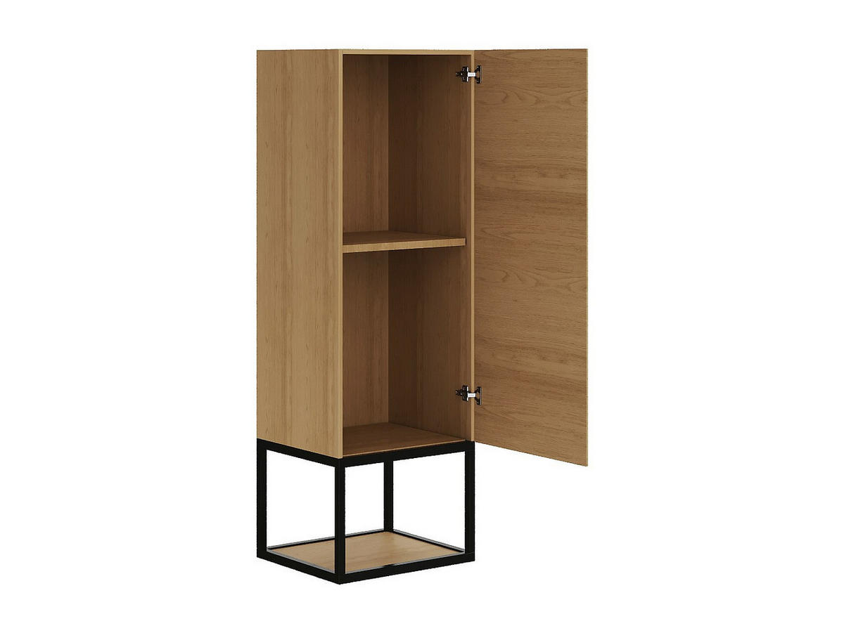 BADSCHRANK - 35 cm x 30 cm - Holz, Platte - Naturfarben Hell - SARONE - Naturfarben, Holz (35/104/30cm) - Vente-Unique