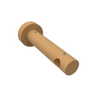 TRÄGER FÜR GARDINENSTANGEN 16 mm Ø, Adrian 1-läufig, Buche - Buchefarben, Holz (14.1/5.3/5.3cm) - INTERDECO