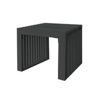 SITZBANK LORA - Schwarz, 50 cm - Schwarz, Holz (50/42/40cm) - Home Deluxe