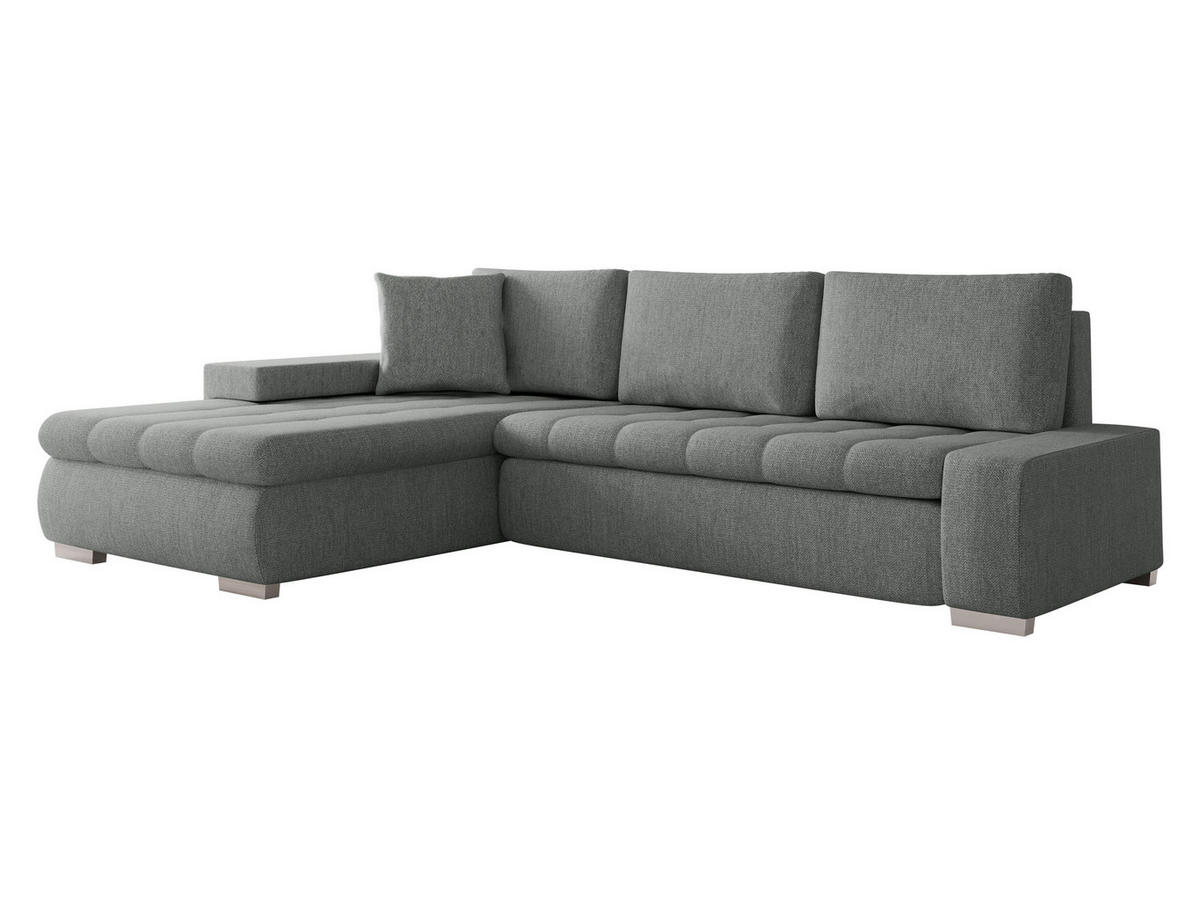 ECKSOFA Orkan Mini - Alufarben, Holz/Textil (265/185cm) - MIRJAN24