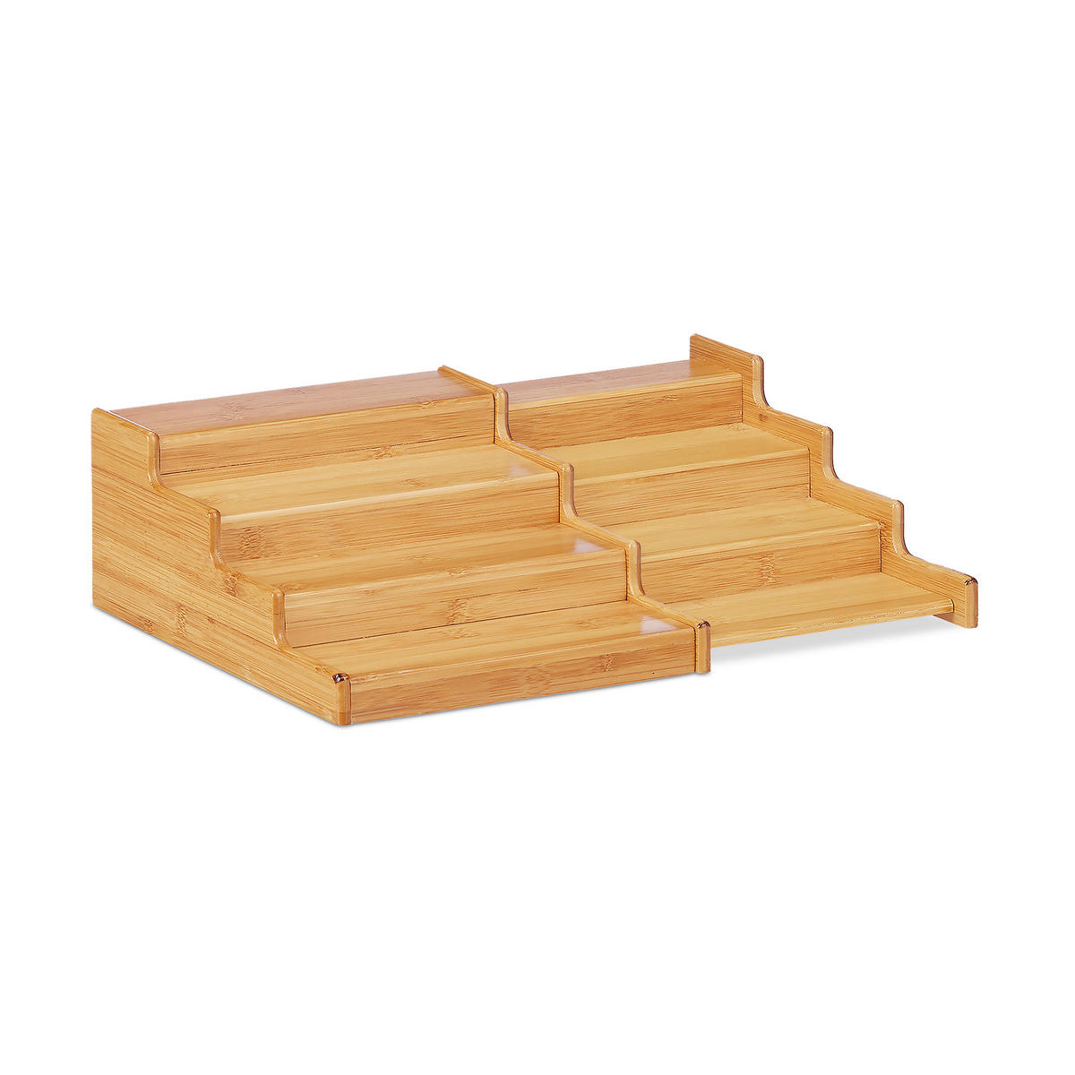 GEWÜRZREGAL - Hellbraun, Holz (38.5/11/28cm) - Relaxdays