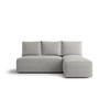ECKSOFA mit Schlaffunktion SAVIO MINI Quelle 83 Rechts - Grau, Textil (200/140cm) - Bedante