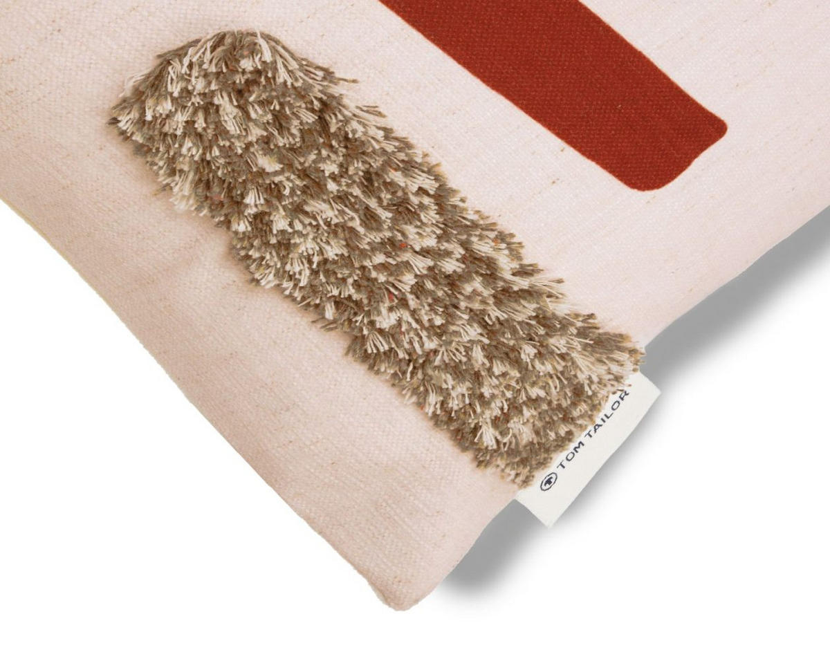 ZIERKISSENHÜLLE Painted Sticks rose 45x45cm - Hellrosa, Textil (45/45cm) - Tom Tailor