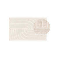 BADEMATTE Jojo Cream 50x80 cm - Creme, Textil (50/80cm) - benuta Nest