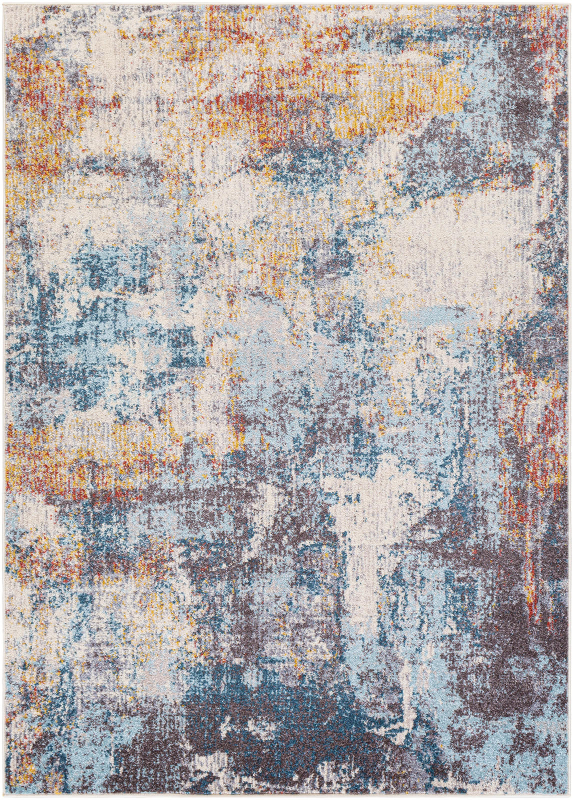 KURZFLORTEPPICH 160/213 cm Mehrfarbig - Blau/Multicolor, Naturmaterialien/Textil (160/213cm) - LIVABLISS