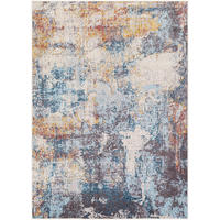 KURZFLORTEPPICH 160/213 cm Mehrfarbig - Blau/Multicolor, Naturmaterialien/Textil (160/213cm) - LIVABLISS