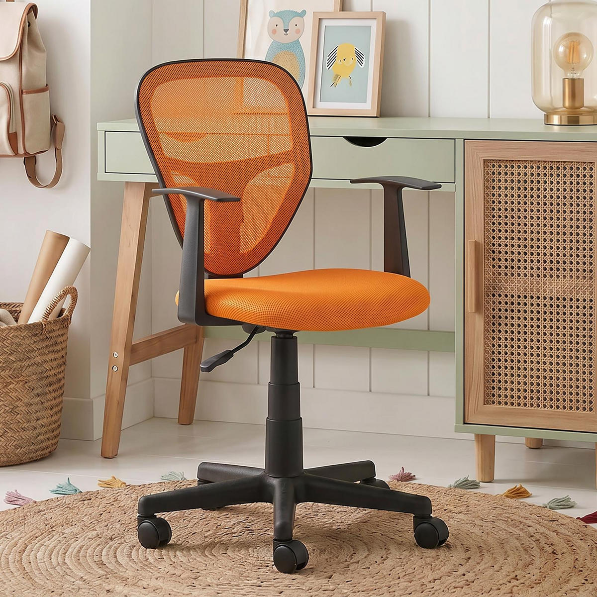 KINDERDREHSTUHL STUDIO orange - Orange, Textil (53/92/52cm) - IDIMEX
