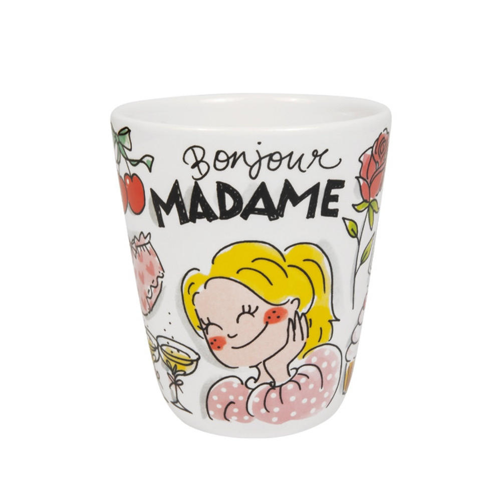 BECHER Valentinstag Madame in Bunt - 350 ml - Multicolor, Keramik (0.35L) - Blond Amsterdam