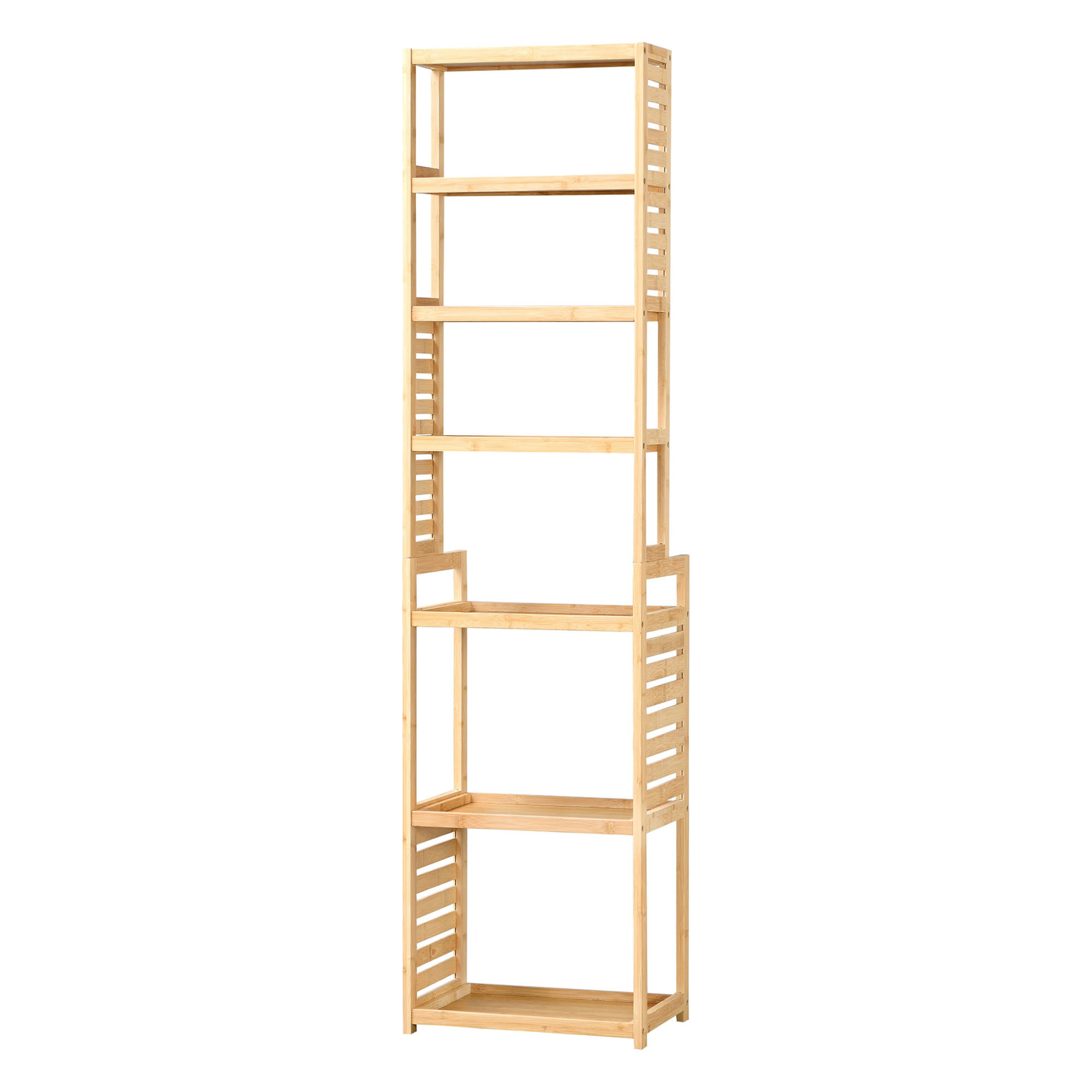 BADEZIMMERREGAL Forssa - Naturfarben, Holz (42/165/28cm) - [en.casa]