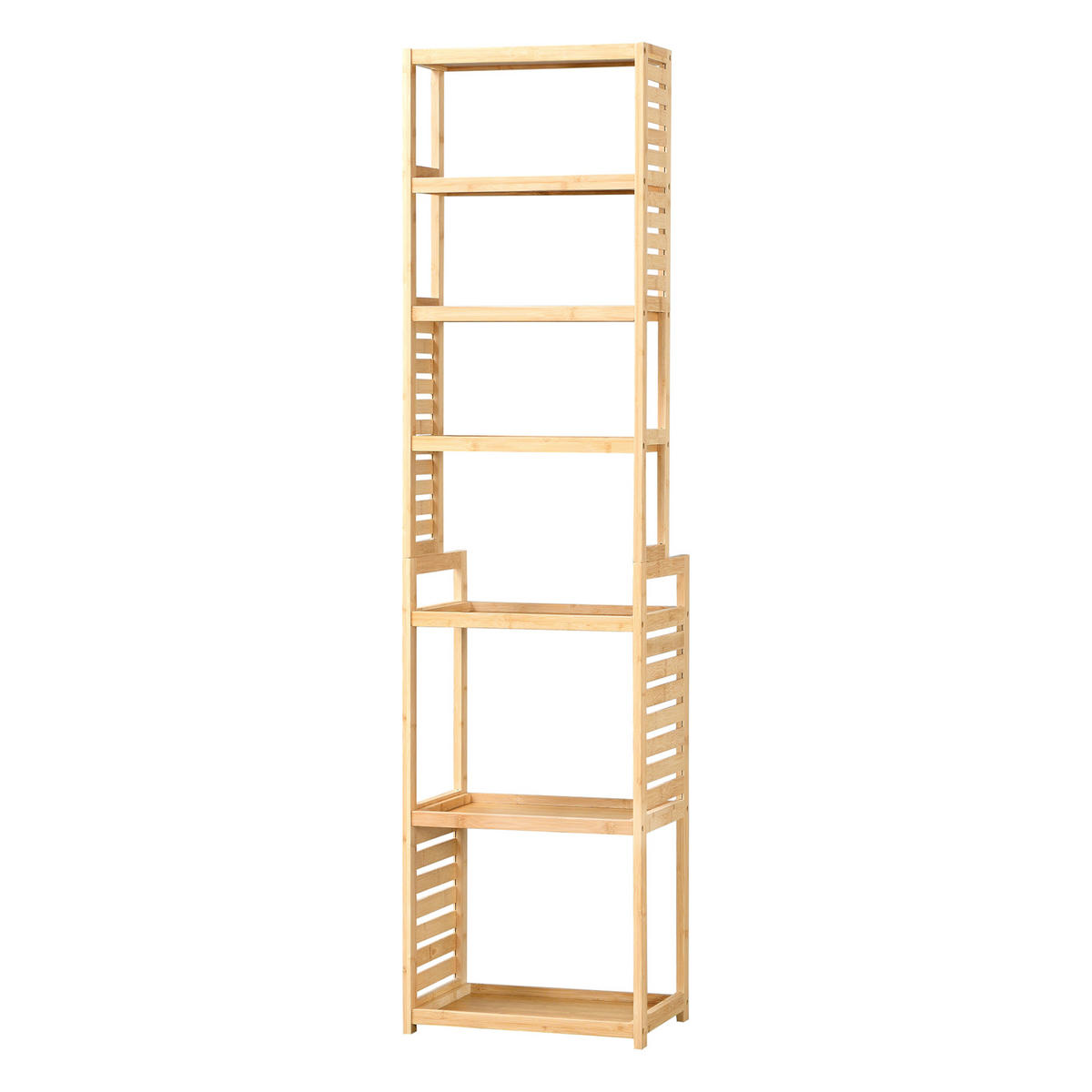 BADEZIMMERREGAL Forssa - Naturfarben, Holz (42/165/28cm) - [en.casa]