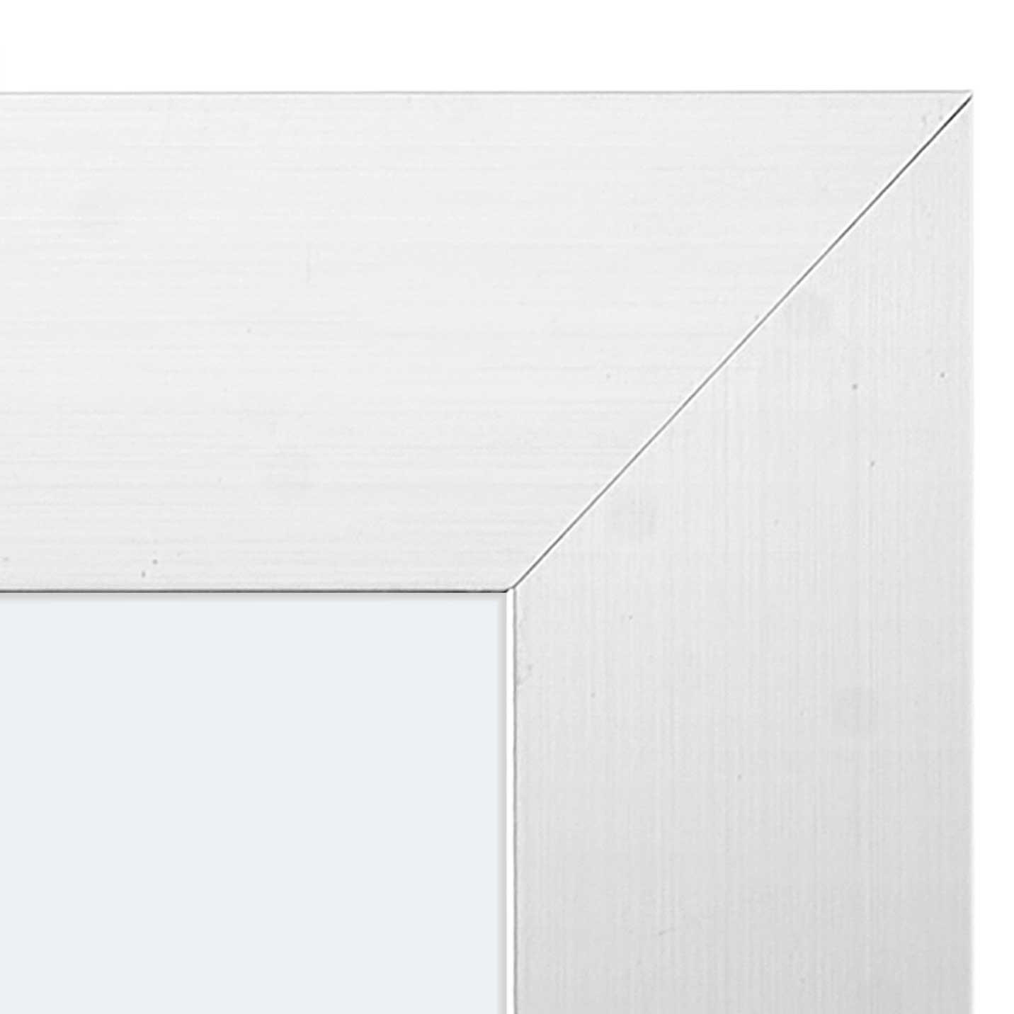 WANDSPIEGEL Holzrahmen 38/48 cm - Silberfarben, Glas (38/2/48cm) - Giftdecor