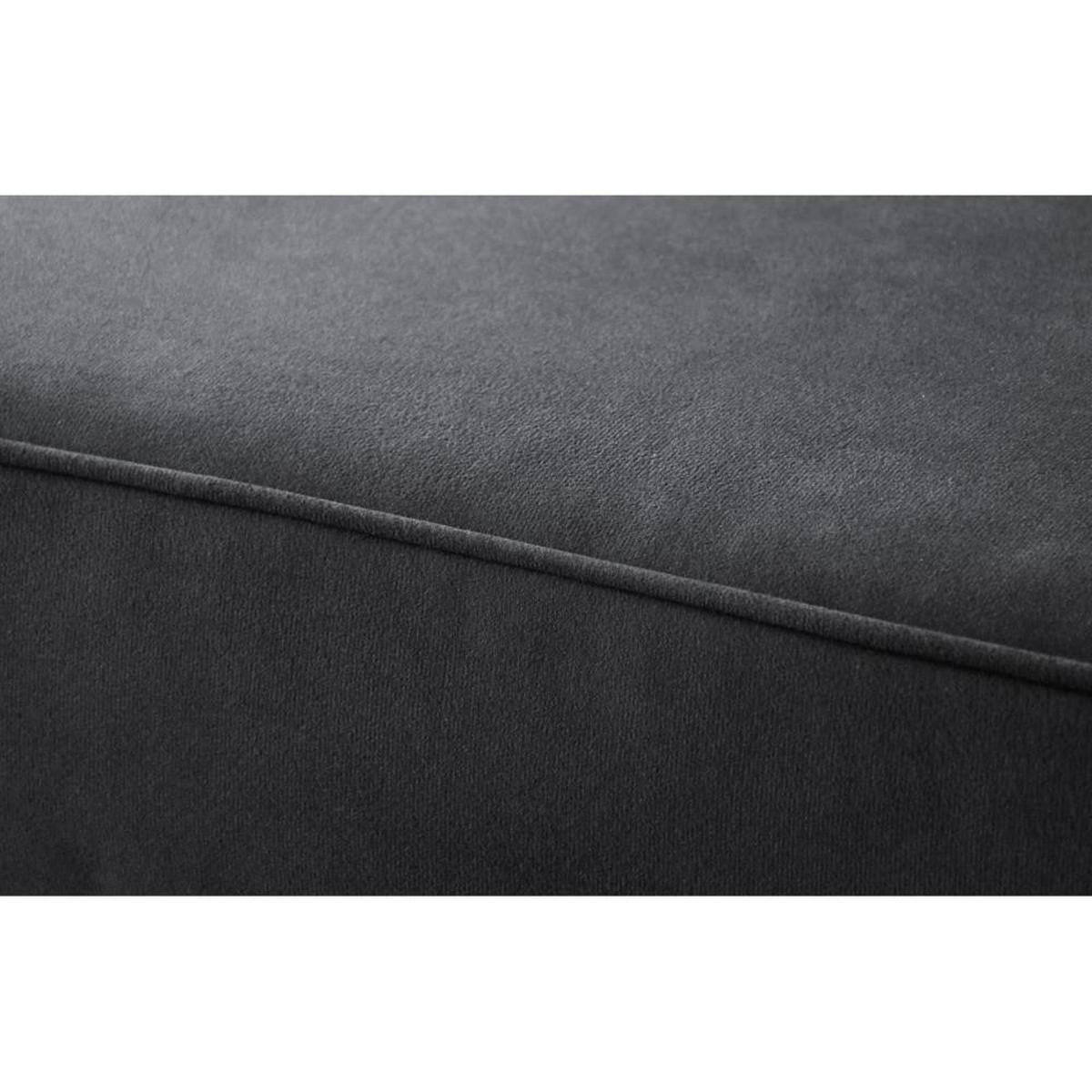 ECKSCHLAFSOFA Teramo dunkelgrau - Dunkelgrau/Schwarz, Kunststoff/Textil (235/150cm) - Beautysofa