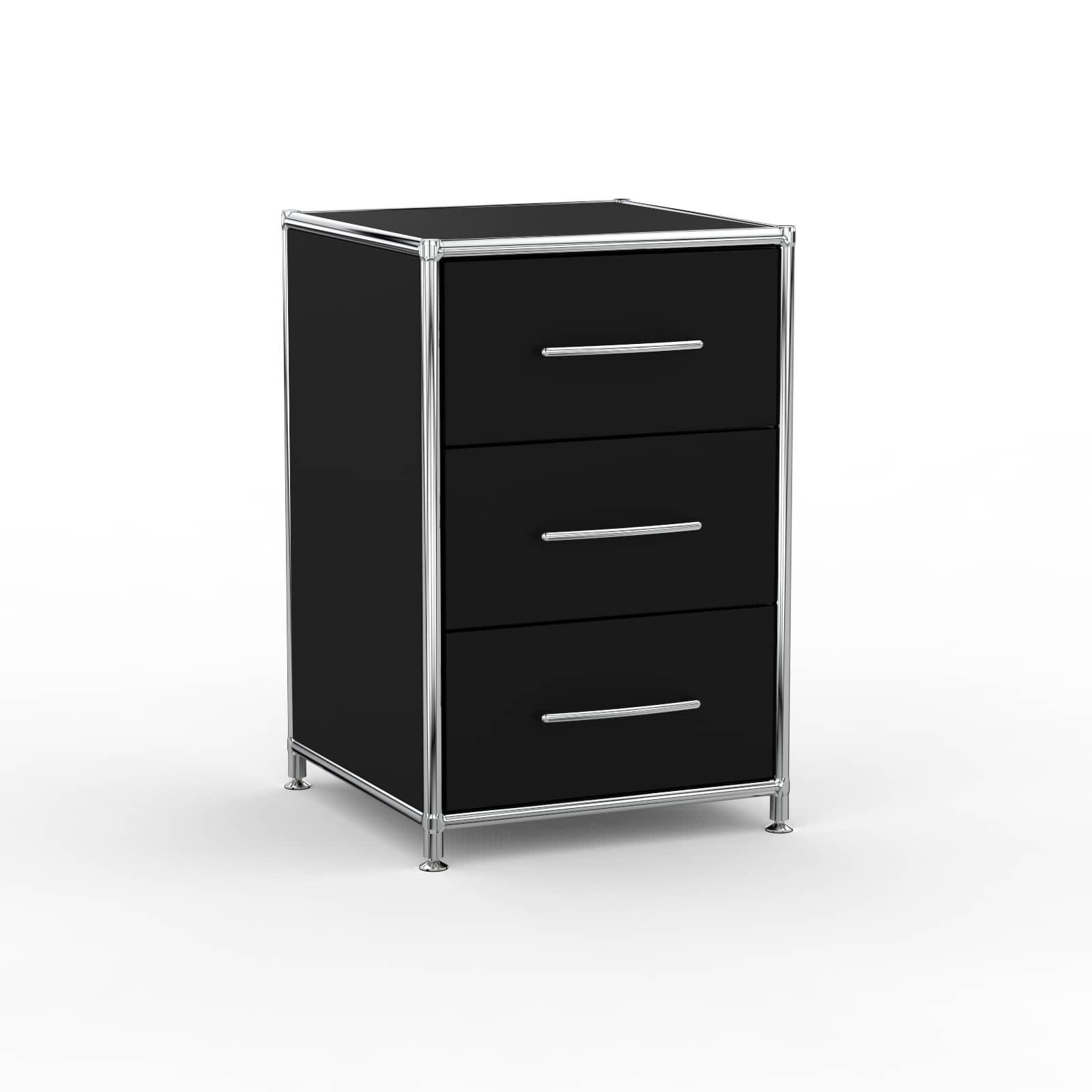 Versee Büro-Standcontainer Schwarz 40x61.1x39.7 cm