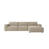 ECKSOFA Cursal L-Form, Stoff Artico, Beige, Rechts - Sandfarben, Holz (284/166cm) - Kaiser Möbel