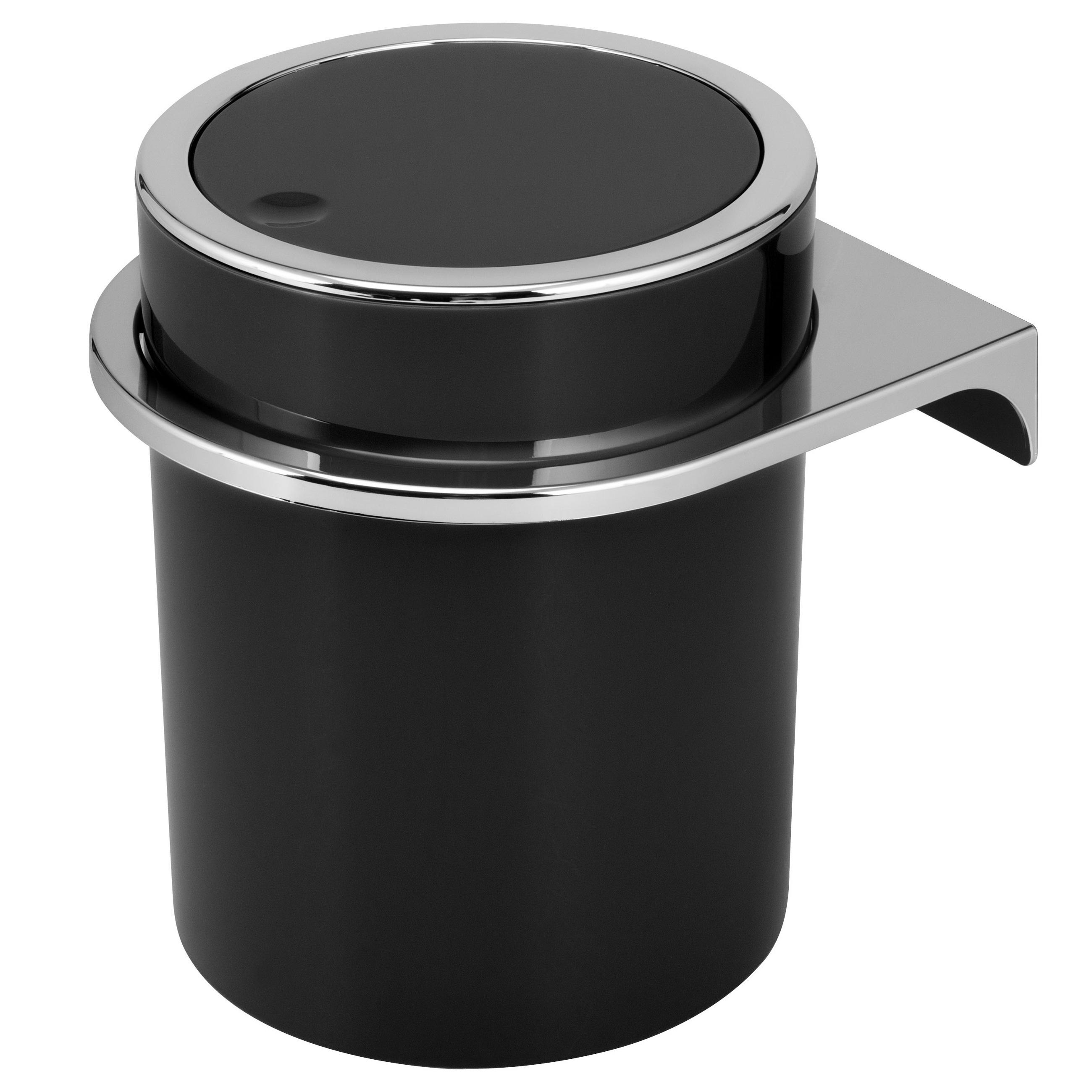 KOSMETIKEIMER SAVONA 5,5 Liter, schwarz - Schwarz, Kunststoff (19/24.5/19cm) - bremermann