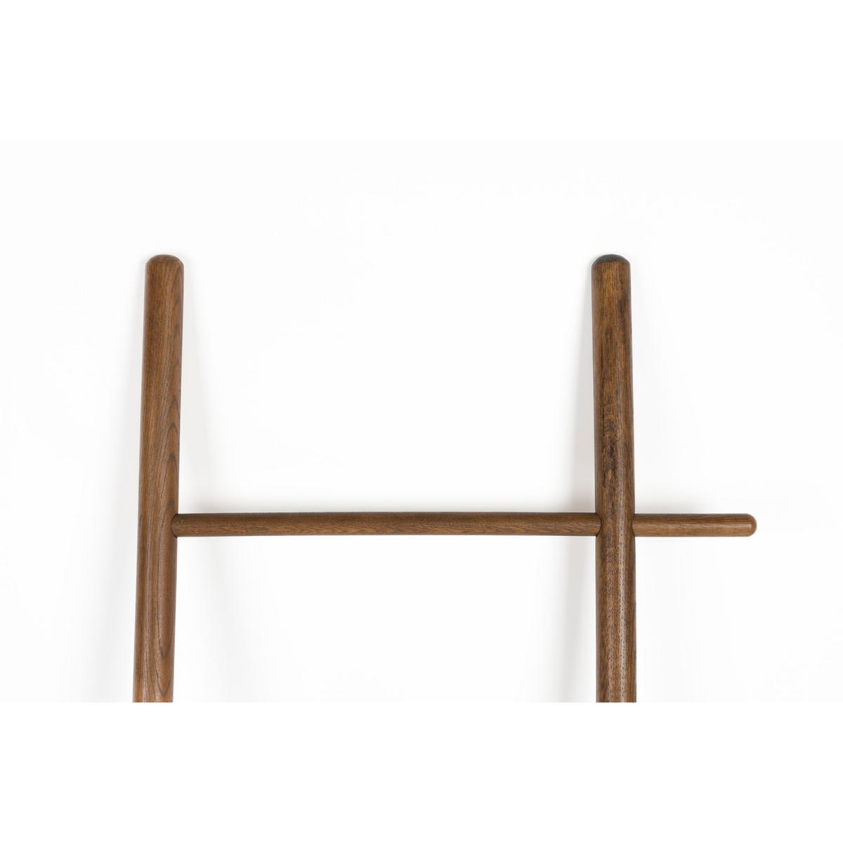 DEKORATIVE LEITER Jhon Dekorative Leiter Holz Dunkel - Braun, Holz (52/156.5/3.5cm) - Housecraft Living