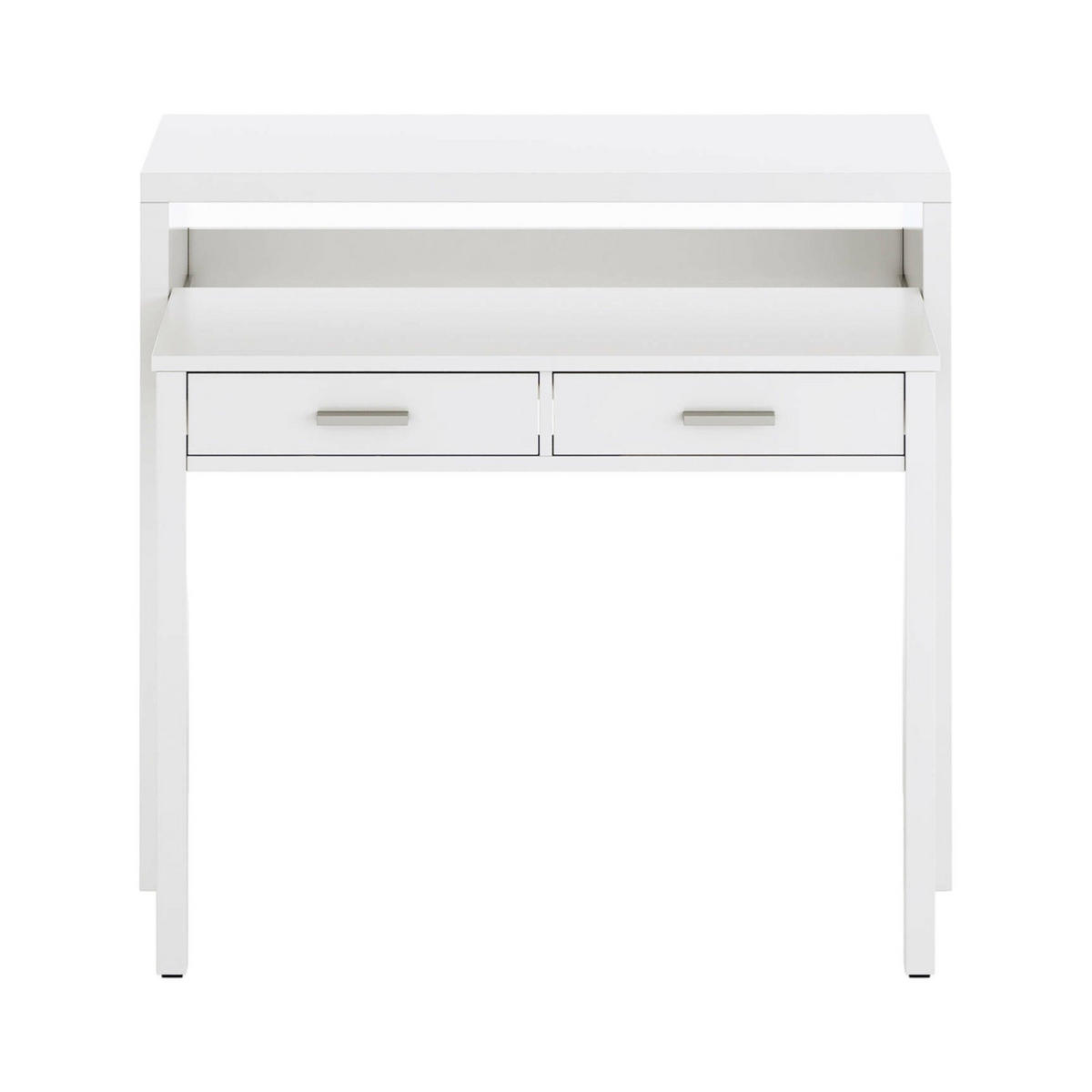 SCHREIBTISCH Weiß 36/98.5/87.5 cm - Weiß, Holzwerkstoff (36/98.5/87.5cm) - DMORA