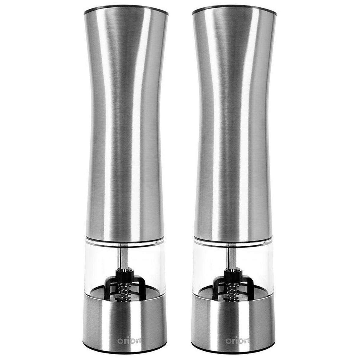 GEWÜRZMÜHLE-SET Silber - Silberfarben, Metall (5.5/21.5/5.5cm) - Orion 