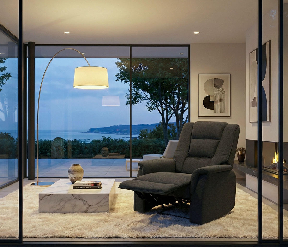 RELAXSESSEL Grau - Grau, Textil (79/102/96cm) - MCW