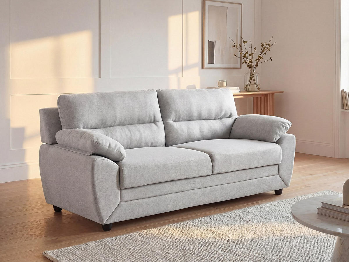 SOFA ohne Schlafmöglichkeit - 3 Personen-Sitzer - Stoff - Beige - - Beige, Textil (201/88/82cm) - Vente-Unique