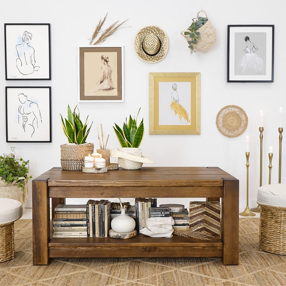 COUCHTISCH aus Massivholz Rustyk 1 - Dunkelbraun, Holz (70/120/50cm) - Seart