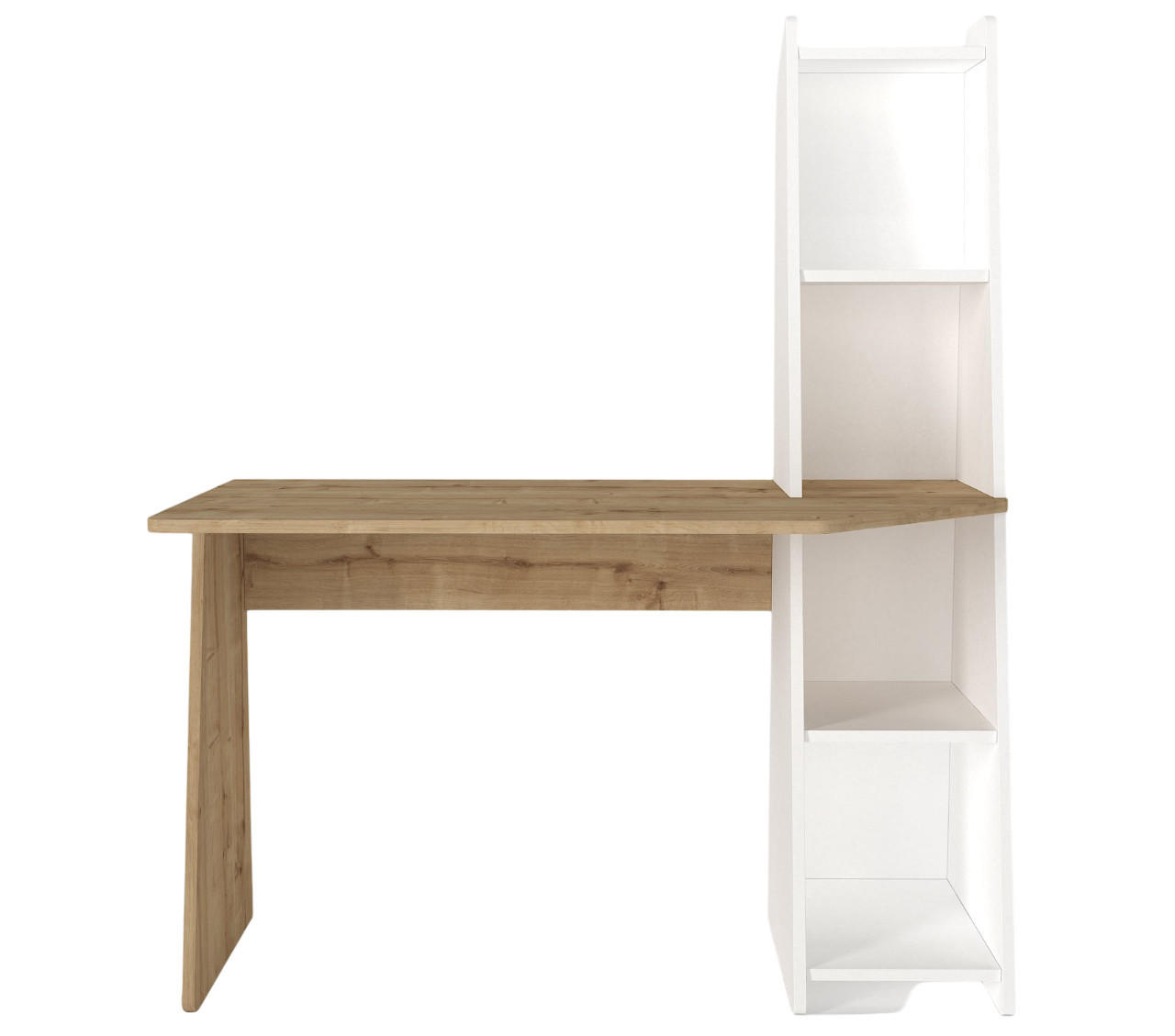 SCHREIBTISCH Emery Weiß Saphir - Beige/Weiß, Holzwerkstoff (60/120/74cm) - moebel17