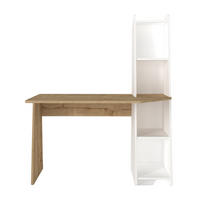 SCHREIBTISCH Emery Weiß Saphir - Beige/Weiß, Holzwerkstoff (60/120/74cm) - moebel17