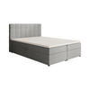 POLSTERBETT Topiq 144/203/103 hellgrau - Hellgrau, Holzwerkstoff/Textil (140/200cm) - Beautysofa