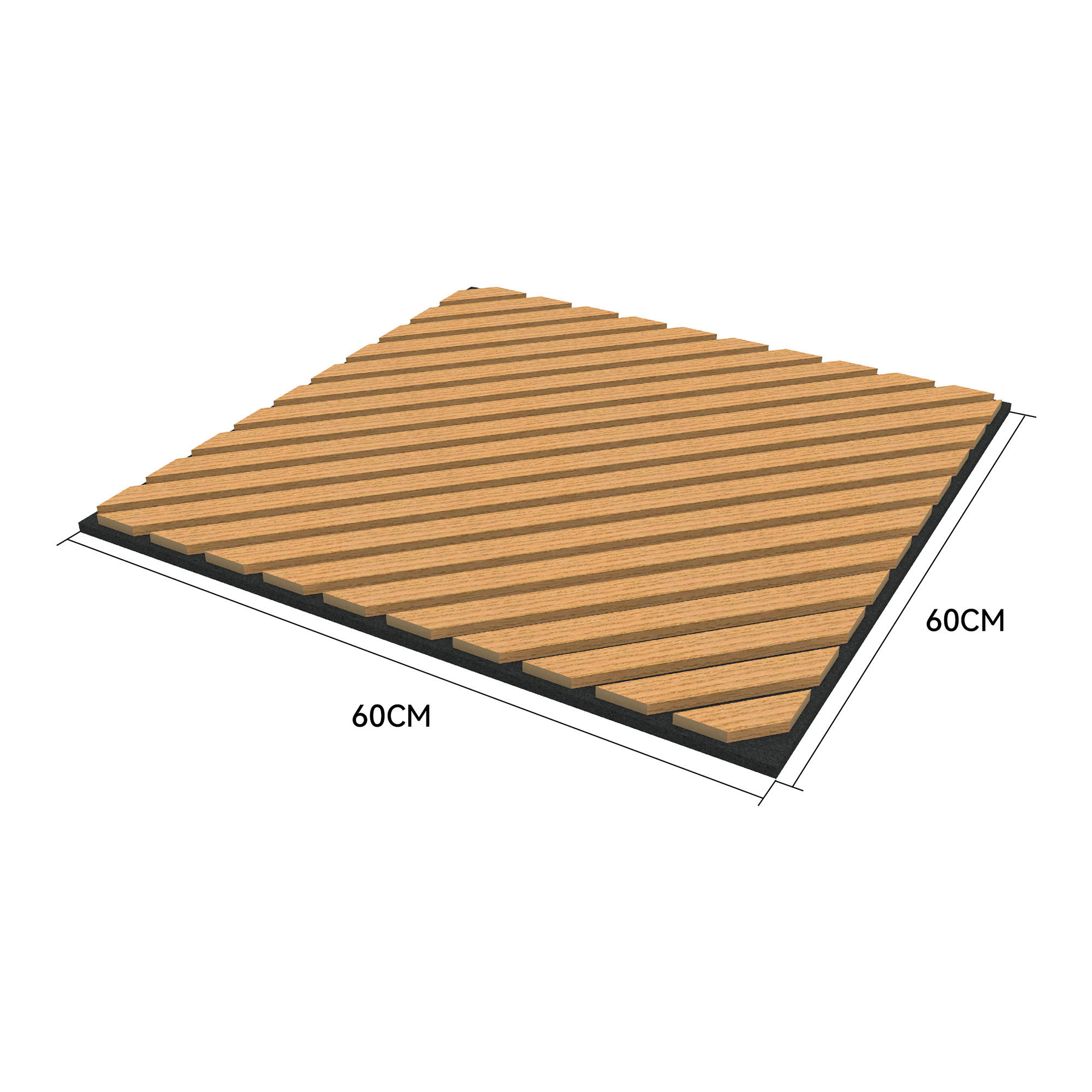 Neu.holz Akustik Sonoma Eiche 60x60x2.1 cm