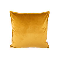 KISSENHÜLLE Samt&Sonders curry-senf 50/50 cm - Currygelb, Textil (50/50cm) - beties Heimtextil