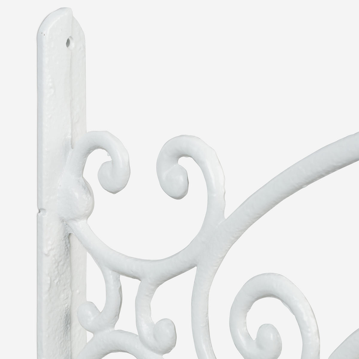 WANDSCHILD - Weiß, Metall (43/36/3cm) - Relaxdays