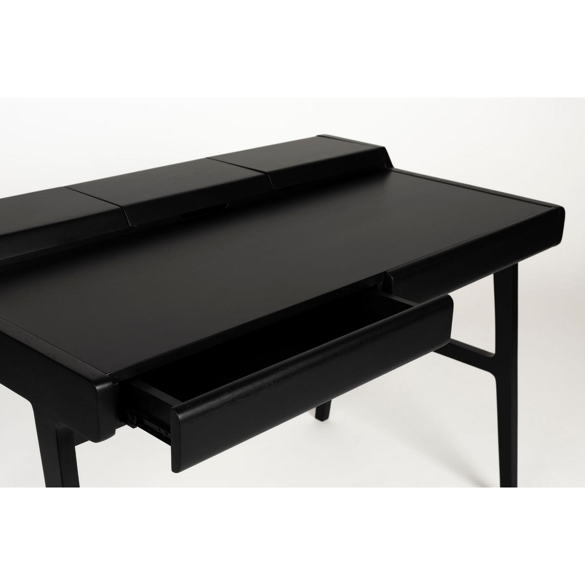 SCHREIBTISCH Kaat Schwarz - Schwarz, Holz (70/120/81cm) - Zuiver