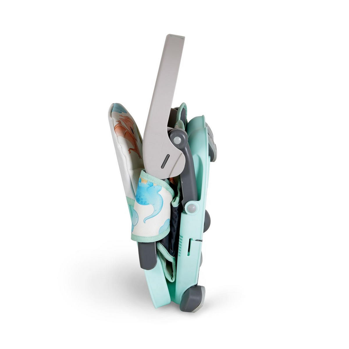 KINDERSTUHL Kiwi grün grau Kinder Stuhl-, Sitzerhöhung, Boostersitz, Tisch, klappbar - Grün, Kunststoff (35/50/30cm) - Moni