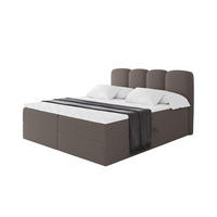 BOXBETT mit Matratze H4 - NINA - 160x200 cm Braun - Braun, Holzwerkstoff (160/200cm) - ALTDECOR