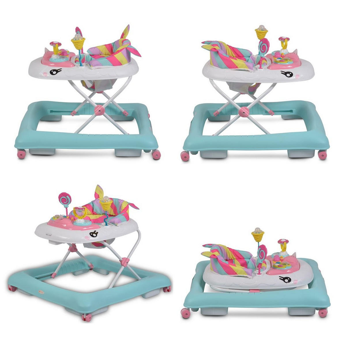 LAUFHILFE Einhorn rosa Musikfunktion, Spielcenter, höhenverstellbar - Rosa, Kunststoff (67/63/73cm) - Cangaroo