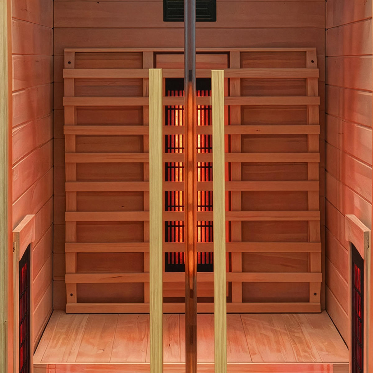 INFRAROTKABINE SONORA S - Größe: S - Naturfarben, Holz (90/190/90cm) - Home Deluxe