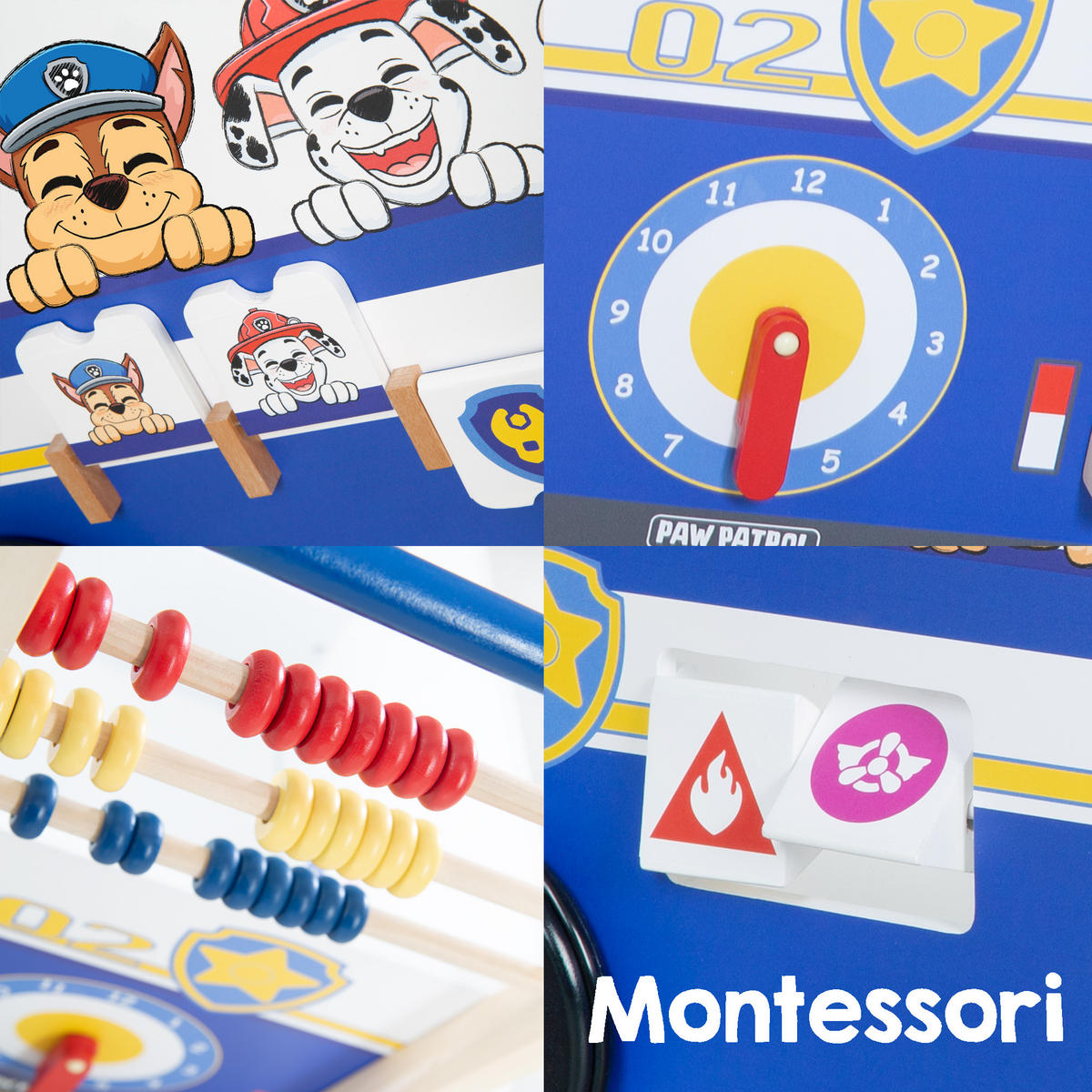 BULLY-SCHIEBEBUS Paw Patrol - Weiß, Holzwerkstoff (34/53.5/55cm) - Roba