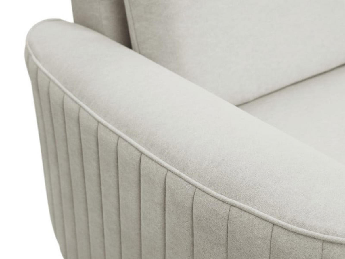 ECKSOFA Hellgrau LOREN Mit Schlaffunktion Und Bettkasten - Hellgrau/Grau, Textil (251/251cm) - Sepro Meble