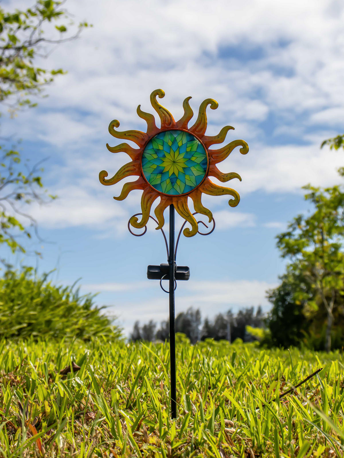 LED-SOLAR-GARTENSTECKER - mit Dämmerungssensor und Solarpanel für stilvolle Außenbeleuchtung, 1er-Set - Weiß, Kunststoff (3/23/90cm) - Northpoint