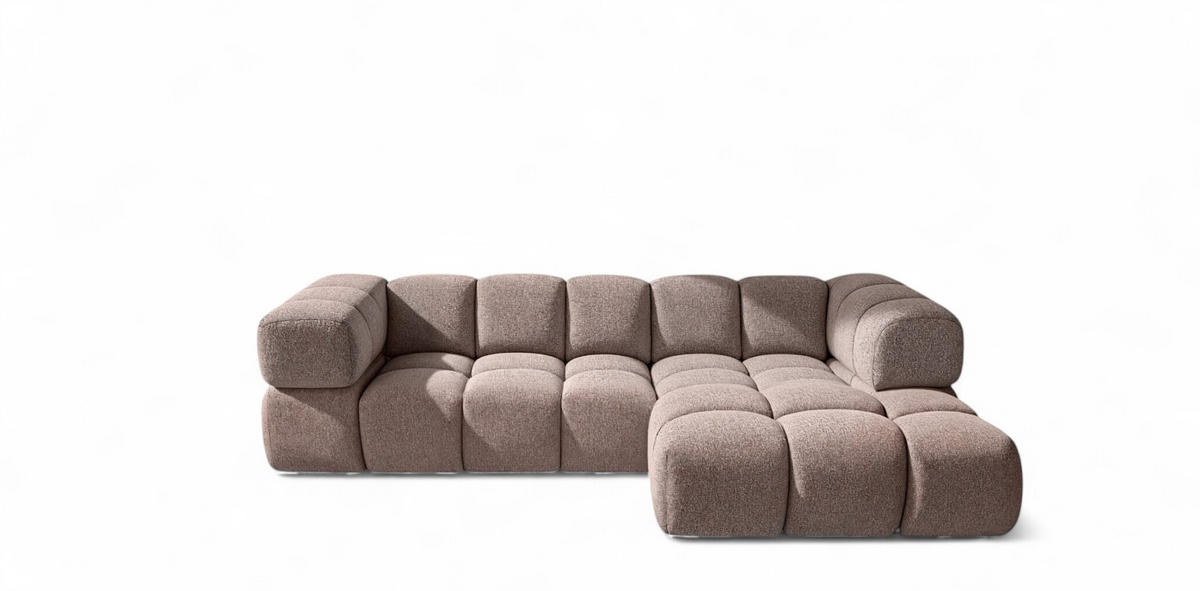 ECKSOFA Blanche In Puente - Violett, Holzwerkstoff/Textil (150/280cm) - Fun Möbel
