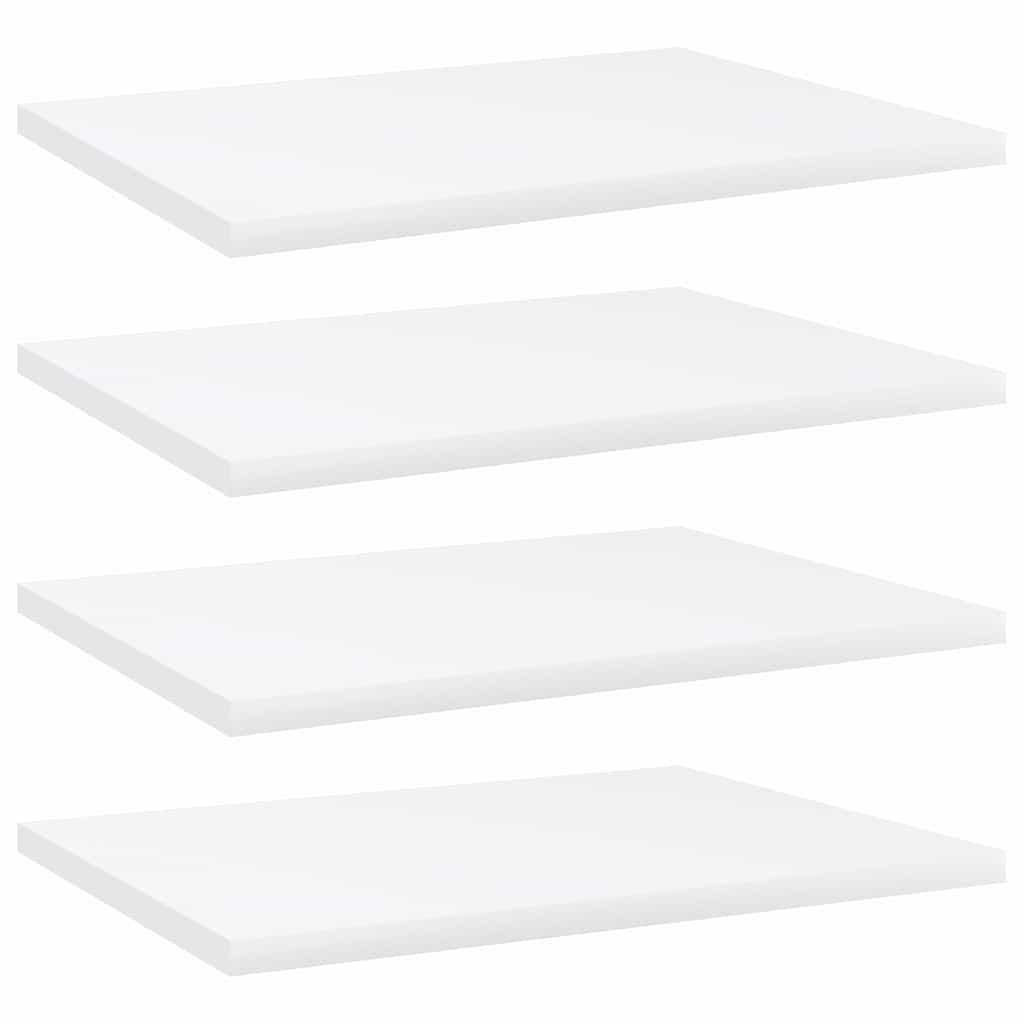 BÜCHERREGAL-BRETTER 4Er Set Weiss 40/30/1,5 Cm Holzwerkstoff - Weiß, Holzwerkstoff (30/1.5/40cm) - vidaXL