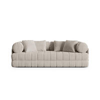 AUSKLAPPBARES-SOFA Kemi aus Samt beige 3 Sitzplätze - Beige, Textil (95/70/206cm) - Cosmopolitan Design
