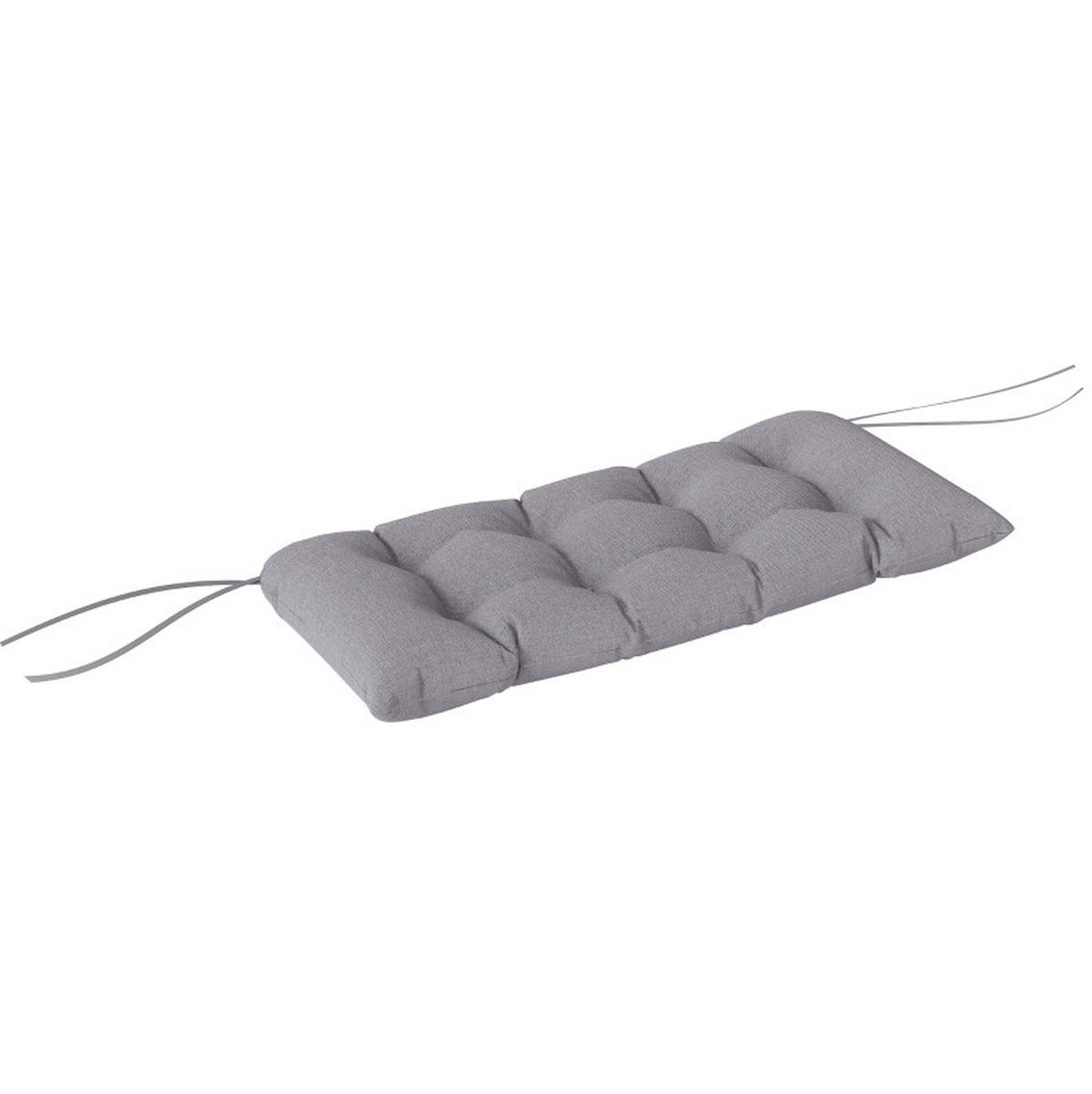 BANKAUFLAGE aus Polyester 105x46x12,5 cm in Grau mit Befestigungsbändern - Grau, Textil (46/12.5/105cm) - Modfu