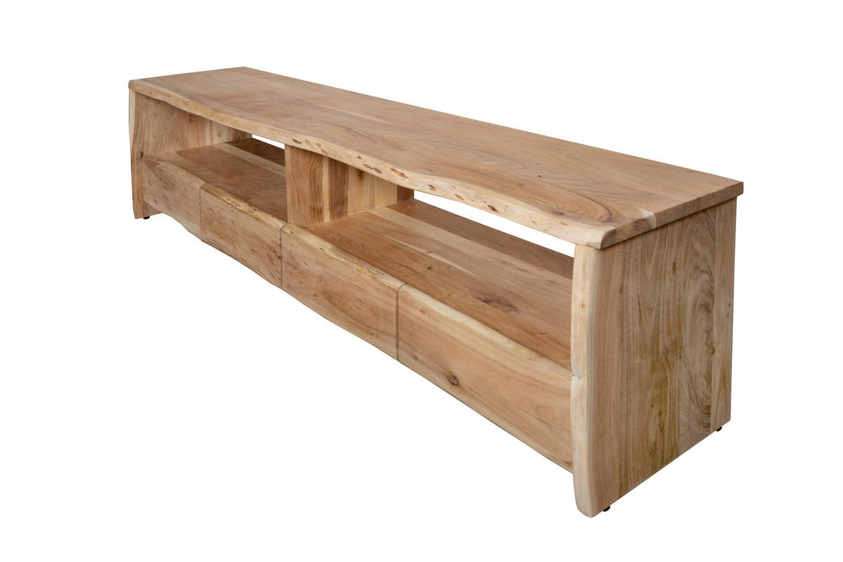 LOWBOARD DAHLIA - Beige/Naturfarben, Akazienholz/Holz (190/50/45cm) - SAM