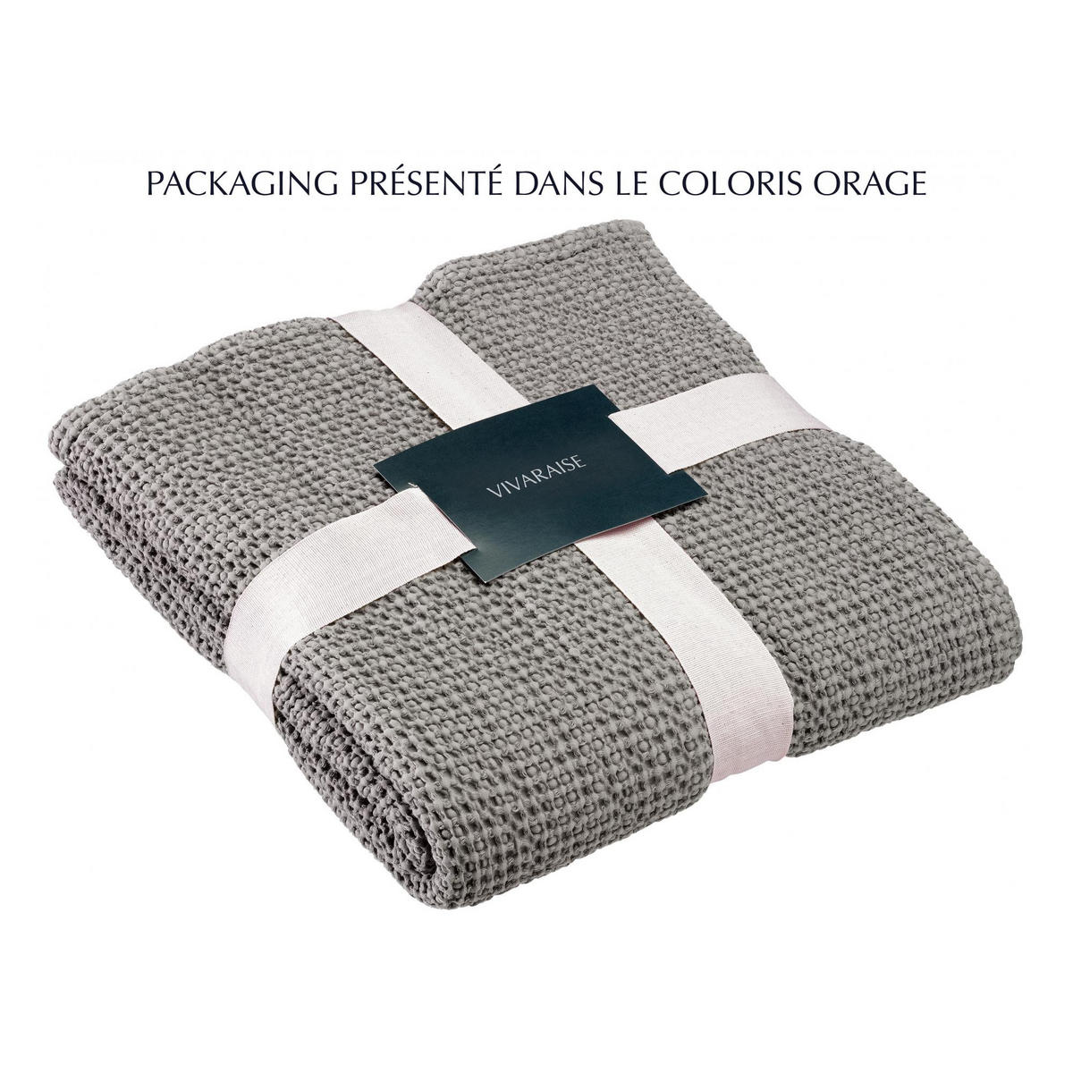 RECYCELTE TAGESDECKE Maia graugrün 180 x 260 cm - Grün, Textil (180/260cm) - Vivaraise