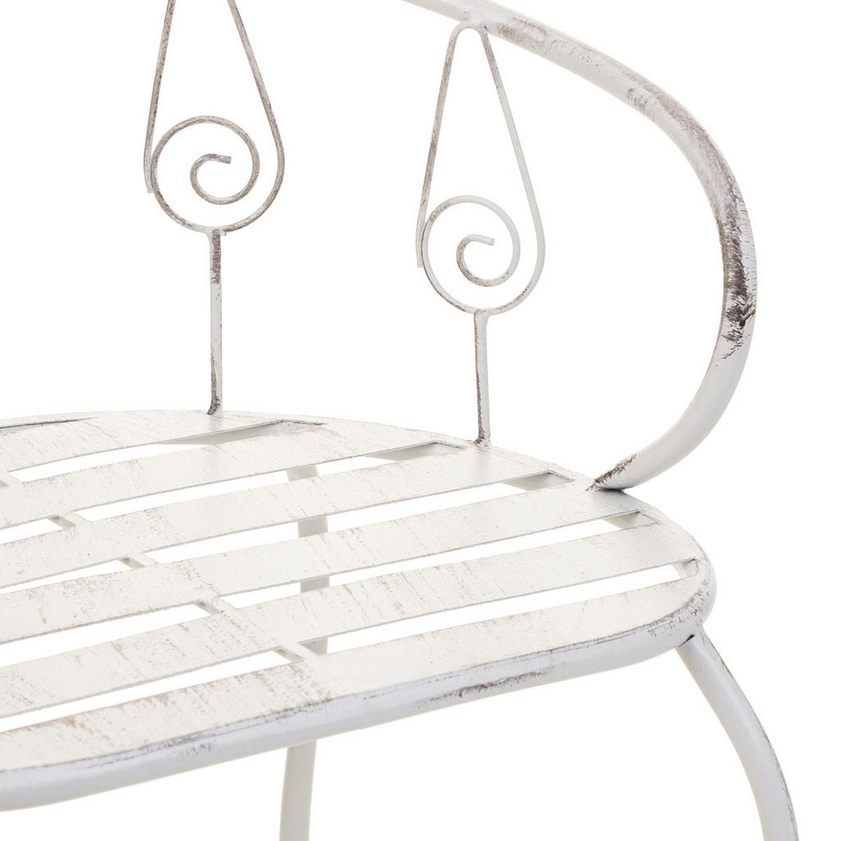 STUHL, weiß, 35x28x39cm - Weiß, Metall (35/39/28cm) - Wanderlust